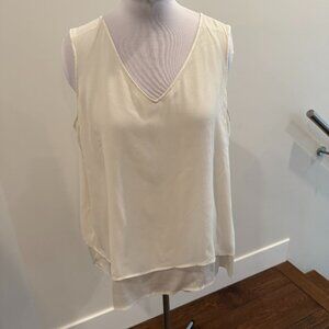 St. John silk sleeveless top